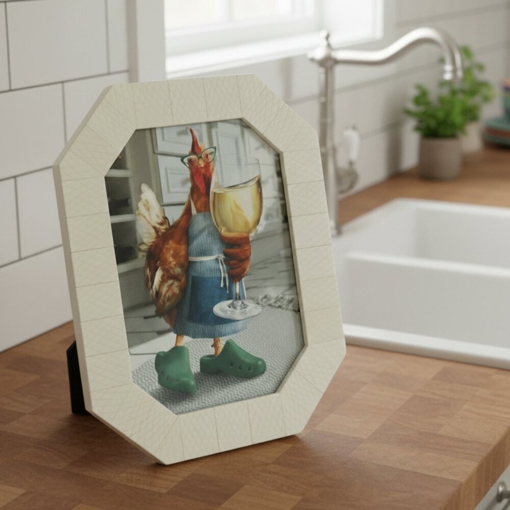Chicken Mom Art Print Desk Decor Farmhouse Kitchen Gift